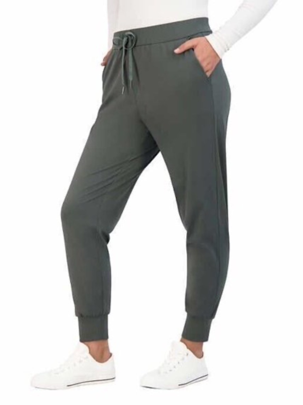 Sage Collective Woven Joggers Midnight Orchid Green Gray M